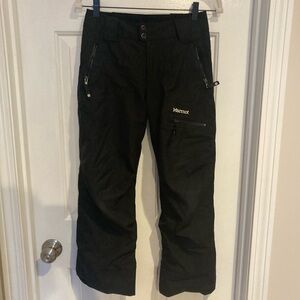 Marmot Kids Black Snow Pants